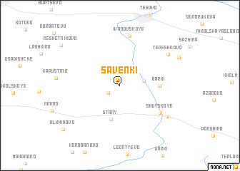 map of Savenki