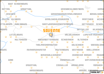 map of Saverne