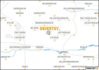 map of Savertsy