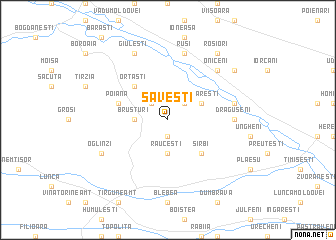 map of Săveşti