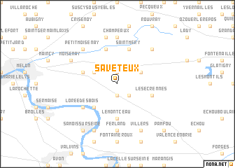 map of Saveteux