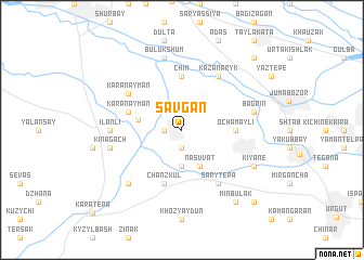 map of Savgan