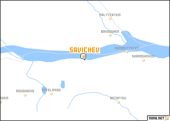 map of Savichev