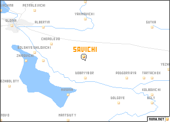 map of Savichi