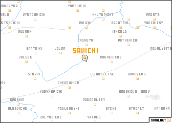 map of Savichi