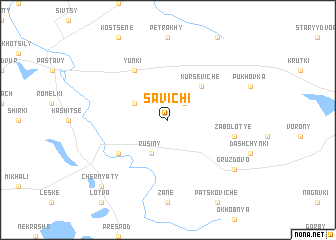 map of Savichi