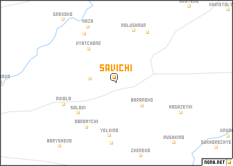 map of Savichi