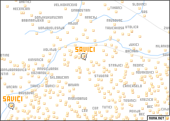 map of Savići