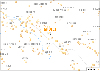 map of Savići