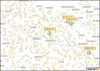 map of Savići