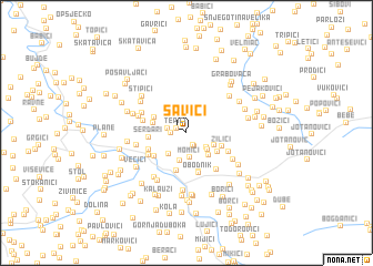 map of Savići