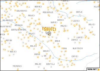 map of Savići