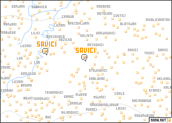 map of Savići