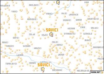 map of Savići