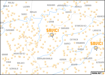 map of Savići