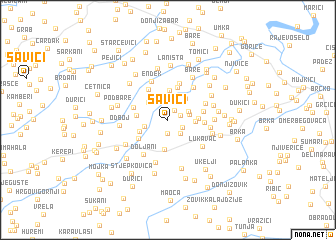 map of Savići