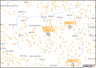 map of Savići