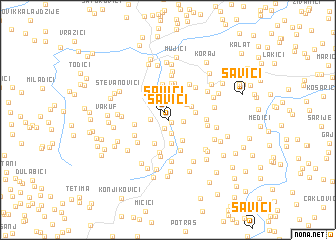 map of Savići