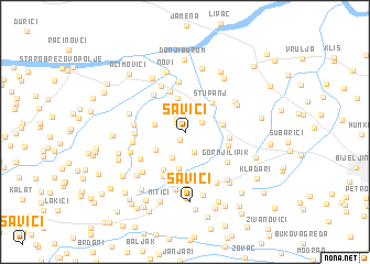 map of Savići