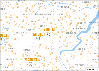 map of Savići