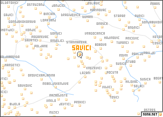 map of Savići