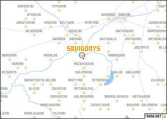 map of Savidonys