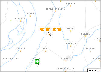 map of Savigliano