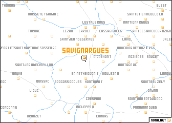 map of Savignargues