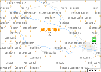 map of Savignies