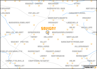 map of Savigny