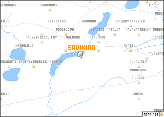 map of Savikino