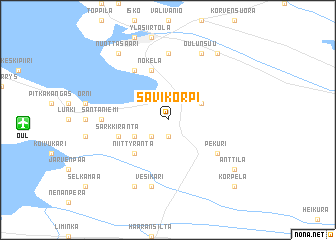 map of Savikorpi