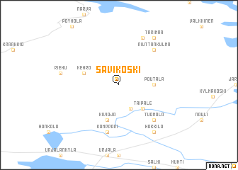 map of Savikoski