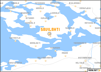 map of Savilahti
