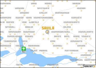map of Savila