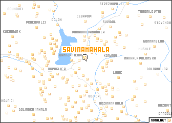 map of Savina Mahala