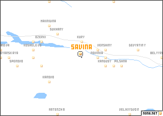 map of Savina