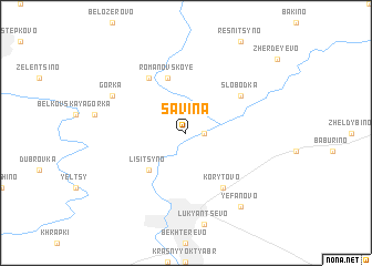 map of Savina