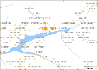 map of Savines