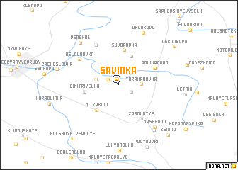 map of Savinka