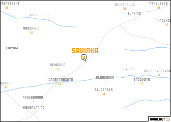 map of Savinka