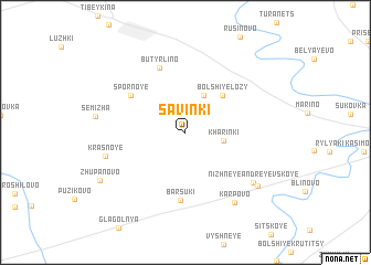 map of Savinki