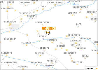 map of Savinki