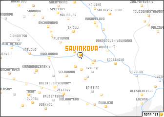 map of Savinkova