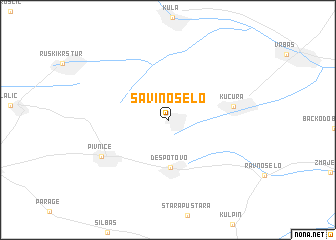 map of Savino Selo