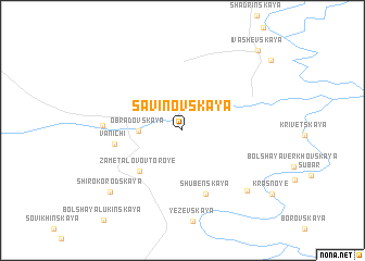 map of Savinovskaya