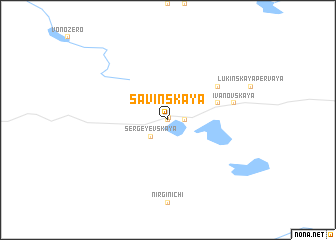 map of Savinskaya