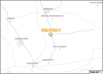 map of Savinskiy