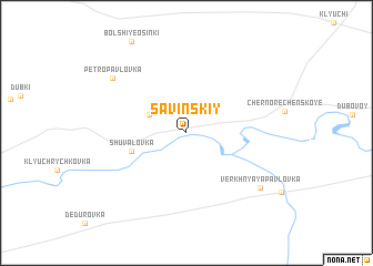 map of Savinskiy