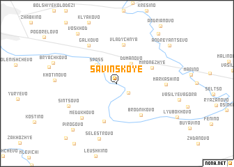 map of Savinskoye